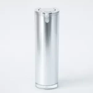 Envase Airless 30 ml Cilíndrico Plata – Ref. 17