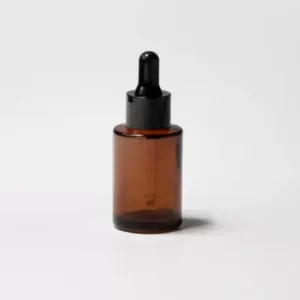 Gotero Negro con Cuello Negro 30 ml – Vidrio Ámbar